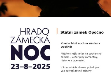 Hradozámecká noc Opočno